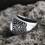 Om Aum Yoga Stainless Steel Ring