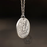 One Place Pirate Zinc Alloy Skull Hobo Nickel Pendant