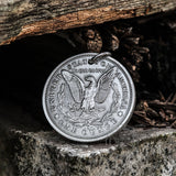 One Place Pirate Zinc Alloy Skull Hobo Nickel Pendant