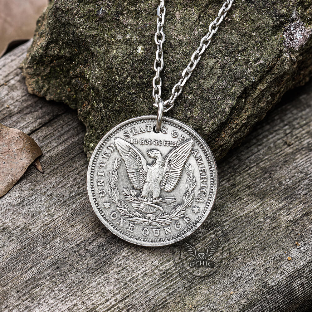 One Place Pirate Zinc Alloy Skull Hobo Nickel Pendant
