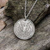 One Place Pirate Zinc Alloy Skull Hobo Nickel Pendant