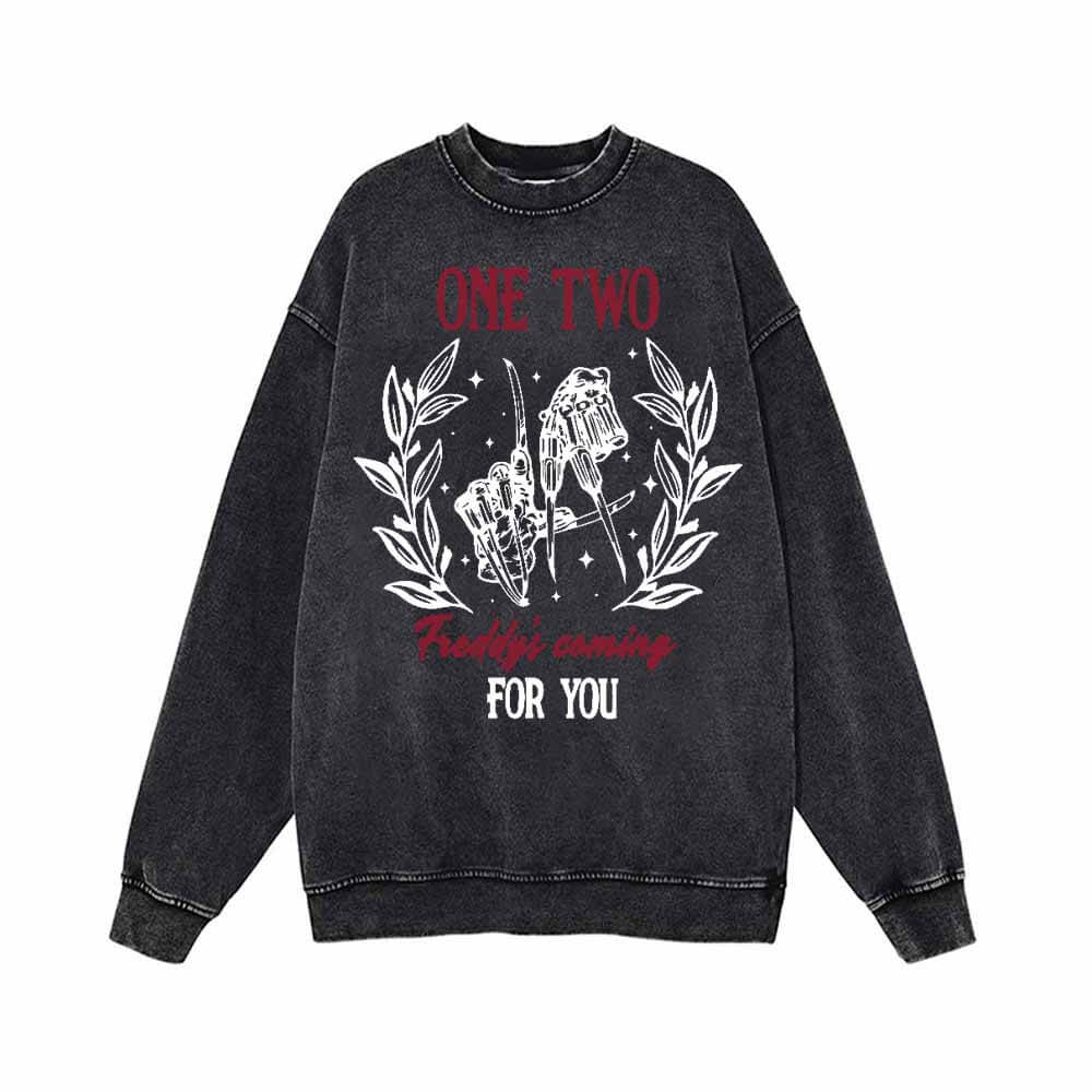 One Two Freddy’s Coming For You Hoodie Sweatshirt