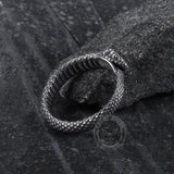 Ouroboros Snake Stainless Steel Ring