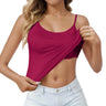 Padded Bra Tank Top Women Casual Sports Workout Solid Cami Top Vest Female Stretchy Camisole with Built In Bra Fitness Clothing