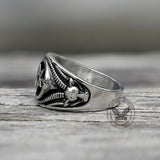 Pentagram Goat Stainless Steel Satan Ring
