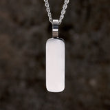 Personalized Simple Stainless Steel Bar Necklace