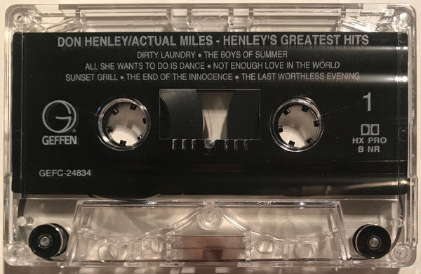 Millas reales (Grandes éxitos de Henley) *CASSETTE* | Casi nuevo (NM) Casi nuevo (NM)
