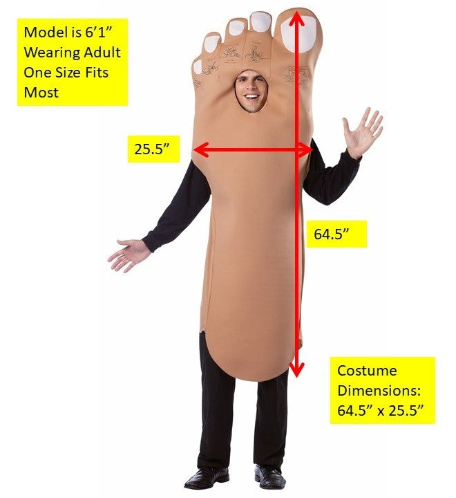 Adults Funny Big Foot Costume