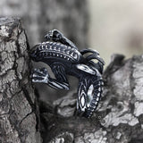 Predator Stainless Steel Skull Ring
