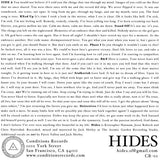 Hides (WHITE VINYL 7") | Mint (M) Mint (M)