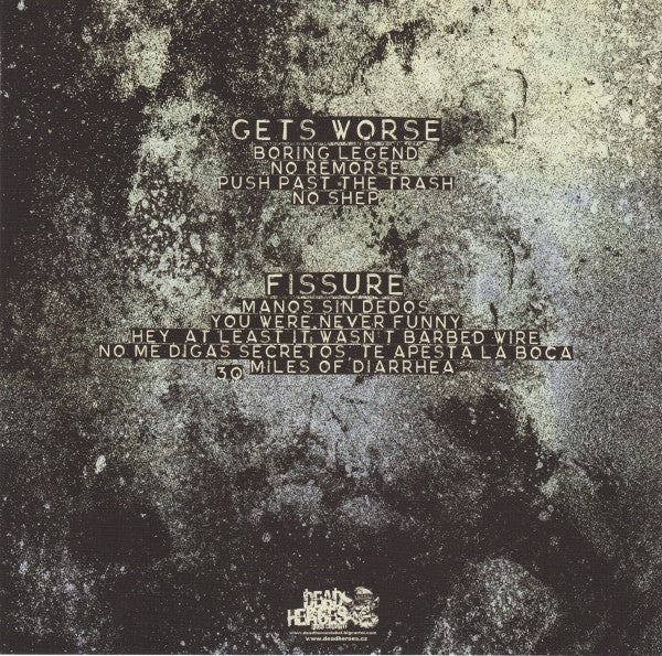 Gets Worse / Fissure Split (BLUE VINYL 7") | Mint (M) Mint (M)