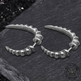 Punk Animal Fangs Stainless Steel Earrings