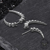 Punk Animal Fangs Stainless Steel Earrings