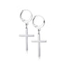 Punk Cross Stainless Steel Hoop Earrings