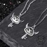 Punk Devil Key Stainless Steel Pendant