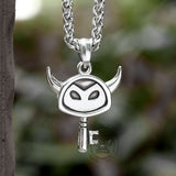 Punk Devil Key Stainless Steel Pendant