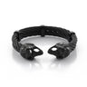 Punk Double Skull Wire Stainless Steel Bracelet