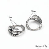 Punk Dragon Claw Stainless Steel Earrings