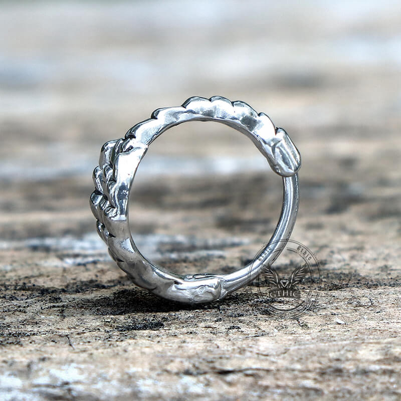 Pendientes de acero inoxidable con garra de dragón punk