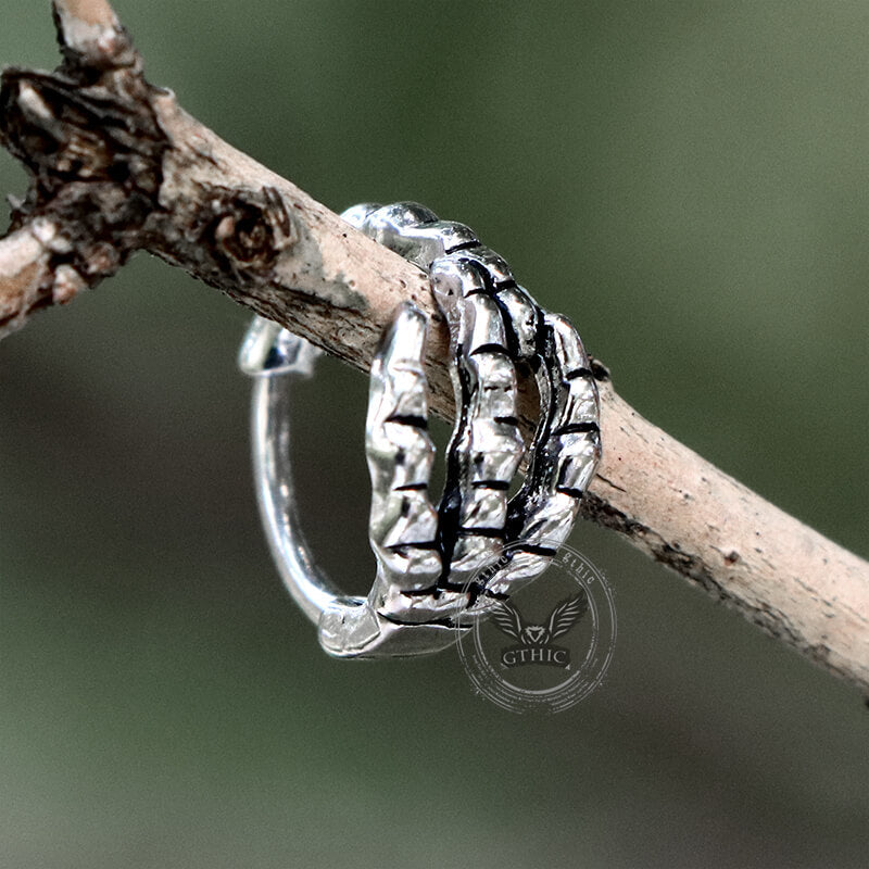 Pendientes de acero inoxidable con garra de dragón punk