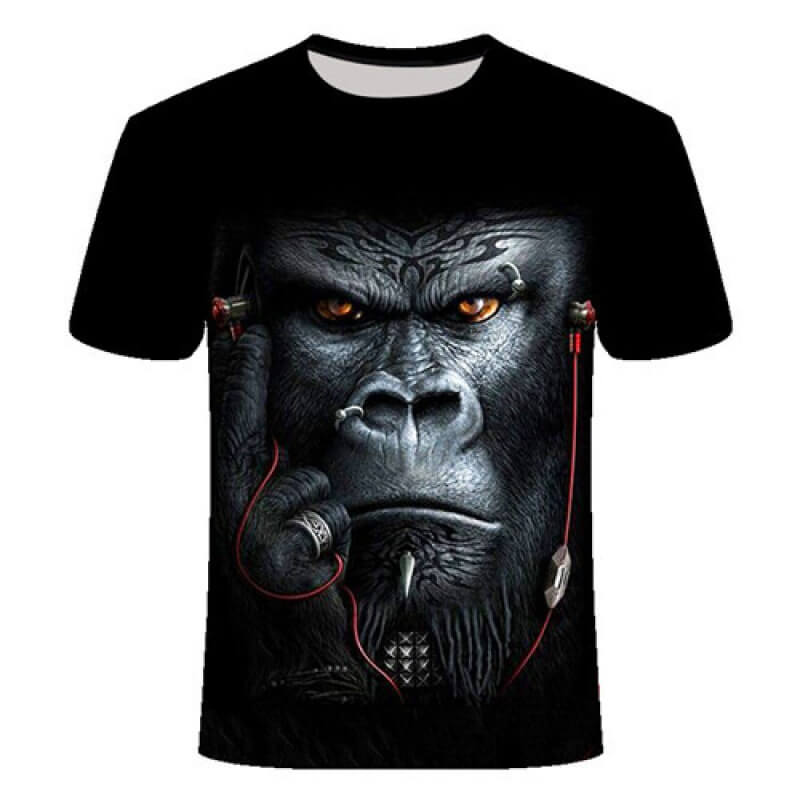 Punk Orangutan Polyester T-Shirt