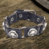 Punk Skull Head PU Leather Adjustable Bracelet
