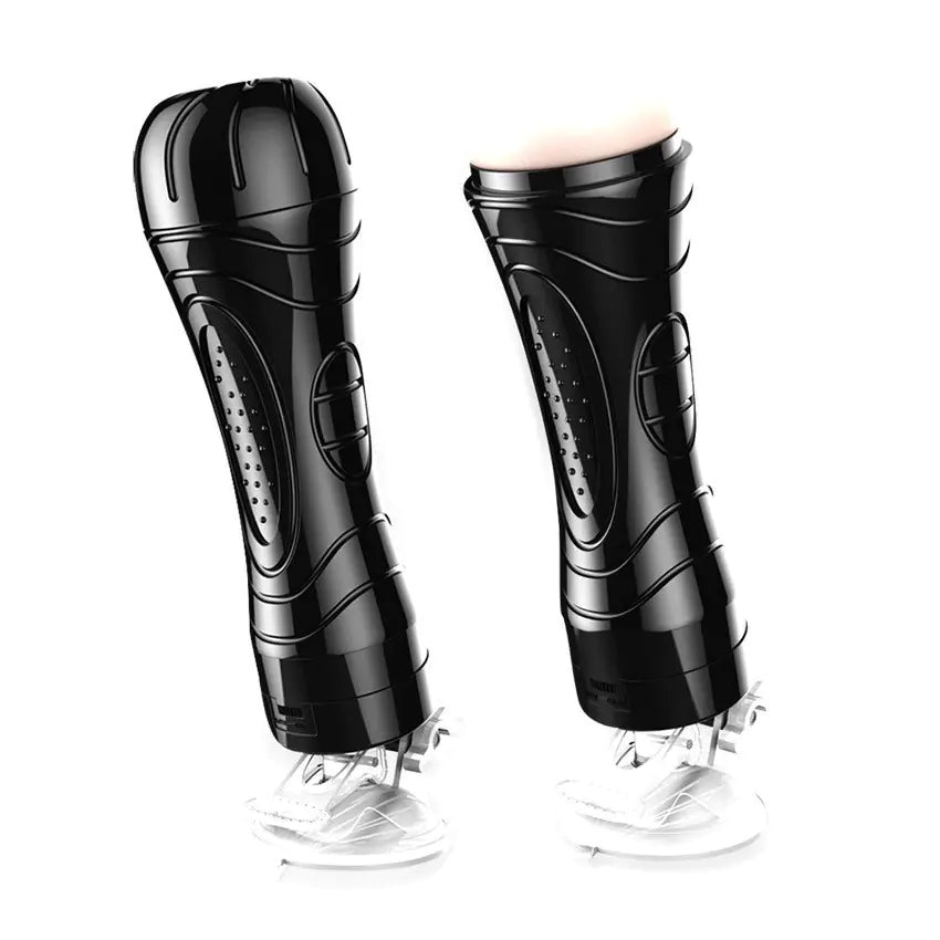 Electric Vibrating Male Masturbation Cup with Suction - Lootquake