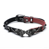 Python Pattern Rose Buckle Choker Necklace