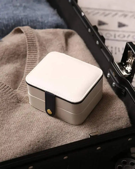 Portable Jewelry Box for Earrings and Necklaces, Minimalist - Lootquake