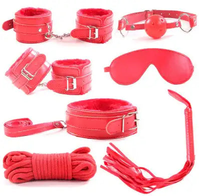 7-Piece Plush Bondage Adult Toy Set - Lootquake