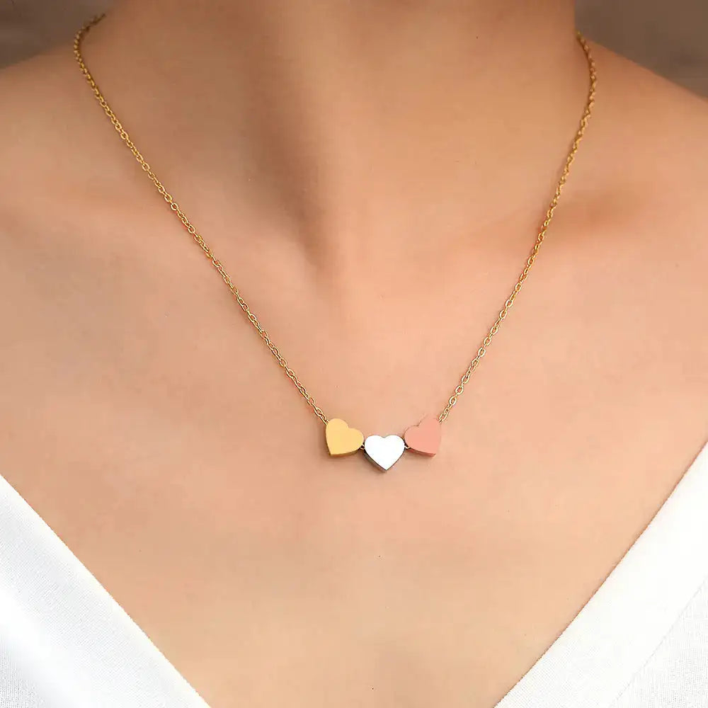 Stainless Steel Sweetheart Necklaces with Charms for Women - Lootquake