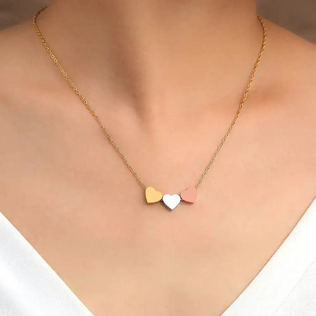 Stainless Steel Sweetheart Necklaces with Charms for Women - Lootquake