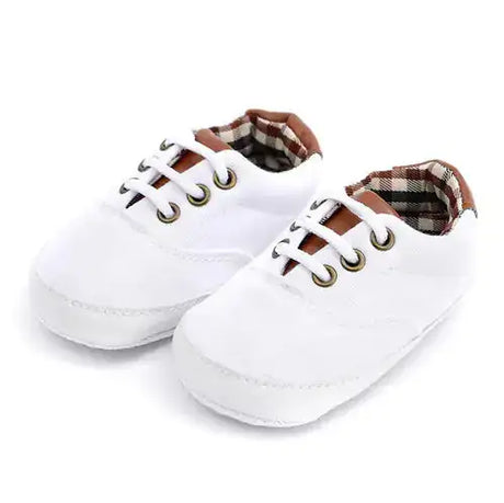 Solid color casual lace soft bottom baby canvas shoes baby shoes toddler shoes - Lootquake