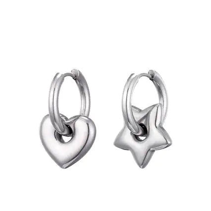 XINGX Earrings Stainless Steel Glossy Earrings - Lootquake
