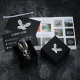 Bunny Rabbit Skull Stainless Steel Ring