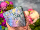 Large Purple Labradorite crystal Freeform, Rainbow Labradorite, White Labradorite