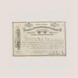 Rare 1800s Vermont and Massachusetts Railroad Stock Certificate