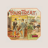 Rare 1890s Antique Your Treat Cigar Label Unearths Vintage Charm
