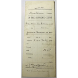Rare 1895 Tennessee Supreme Court Case Document From Nashville