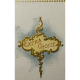 Rare 1900s Butterfly Gold Embossed Strawberry Beets Label