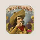 Rare 1900s Dick Custer Gold Embossed Antique Vintage Cigar Label