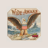 Rare 1910s Antique Patriotic Cigar Label Celebrates US Navy Fleet