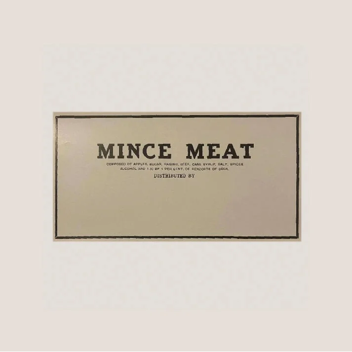 Rare 1910s Brick's Mince Meat Label Brings Vintage Charm Home