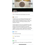 Rare 1910s Massage Cream Label from Paris Montreal Chicago