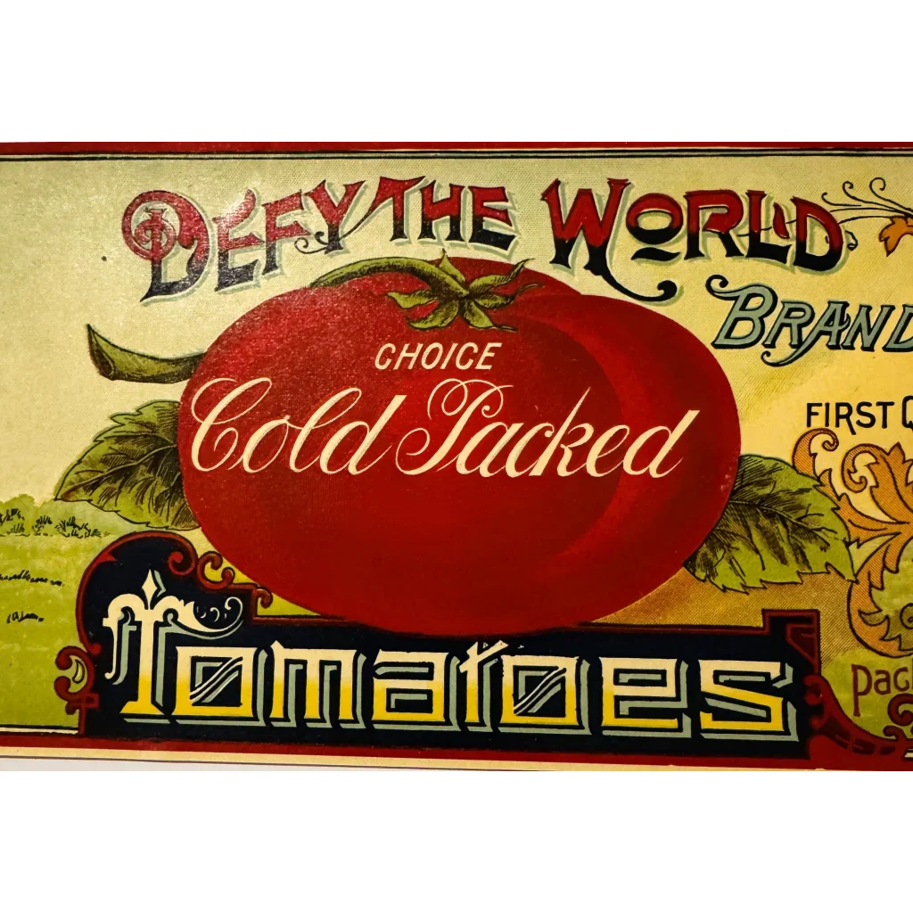 Rare 1910s Salem County Tomato Label Defies Time