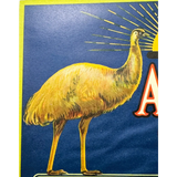 Rare 1920s Ana Emu Label from San Francisco's Aussie Trading