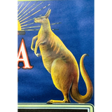Rare 1920s Ana Emu Label from San Francisco's Aussie Trading
