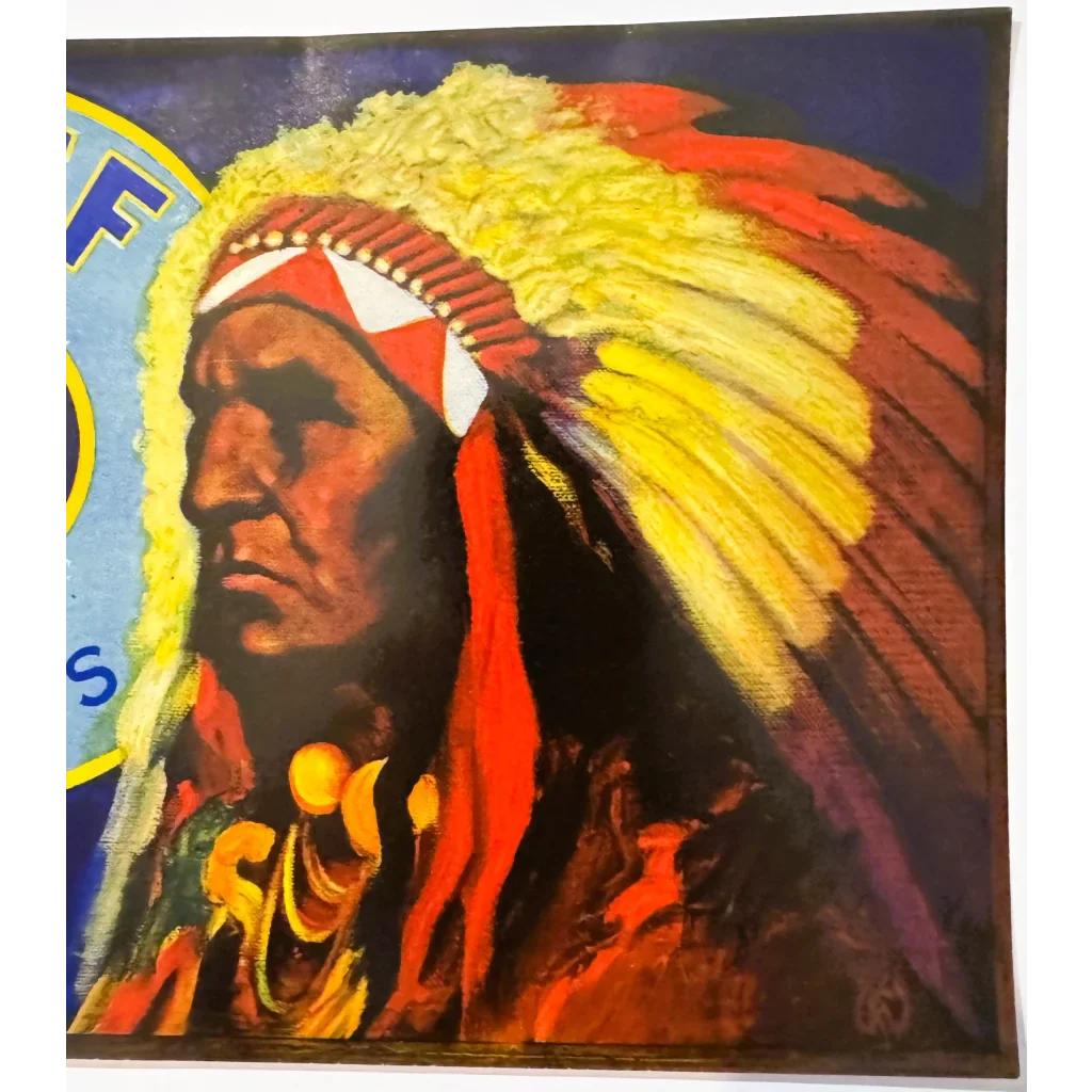 Rare 1920s Cal'Chief Bartlett Pears Crate Label Unearthed