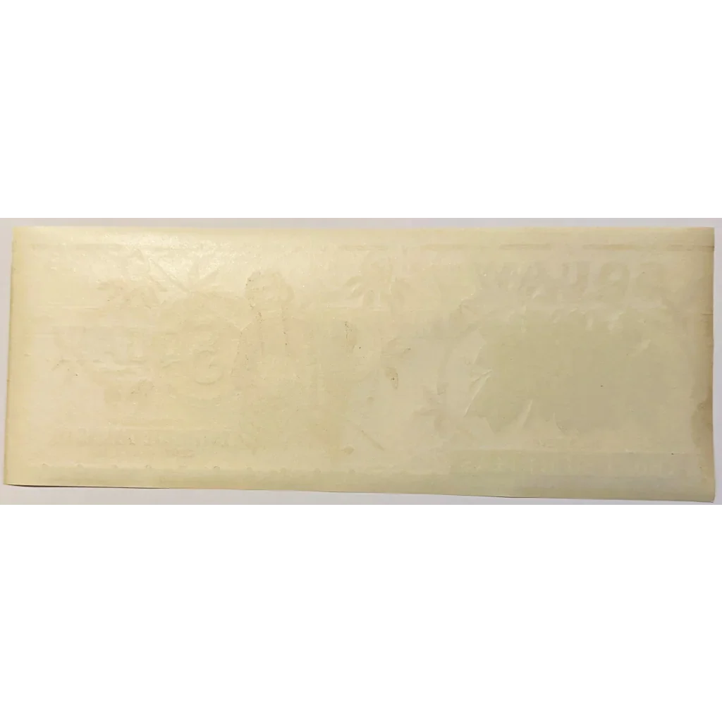 Antique 1920s Squaw Gold Embossed Can Label 3, Centerville, MD, Native American!