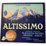 Rare 1930s Altissimo Crate Label Bursts with Vintage Charm